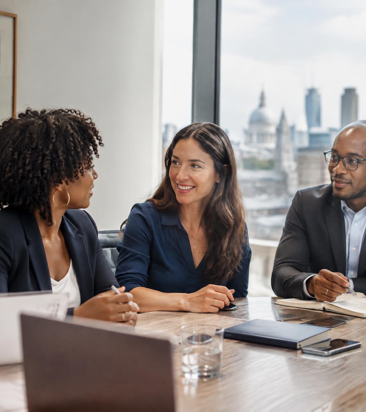 Nonprofit leaders in a strategy meeting